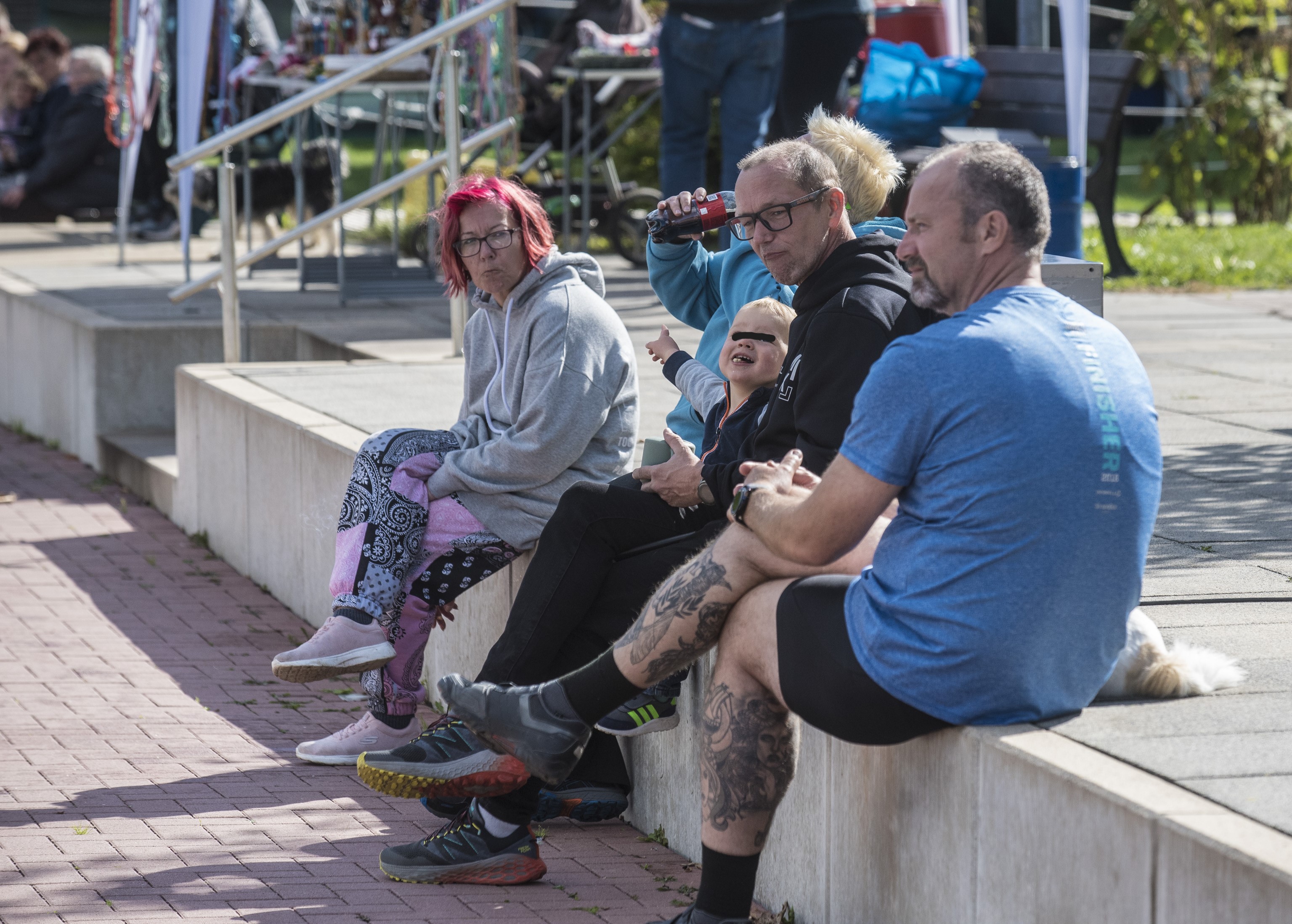 Castrop-Rauxel, Freibad. Hundeschwimmen.   25.09.2022  Foto: Martin Goldhahn